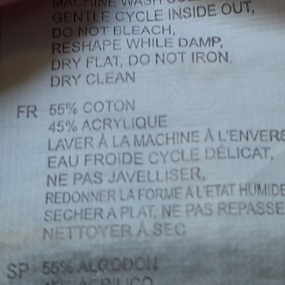 Embroidered Cottage Core Oversized Sweater Womens XS  PrairieCore Gray Flowers - Picture 7 of 8